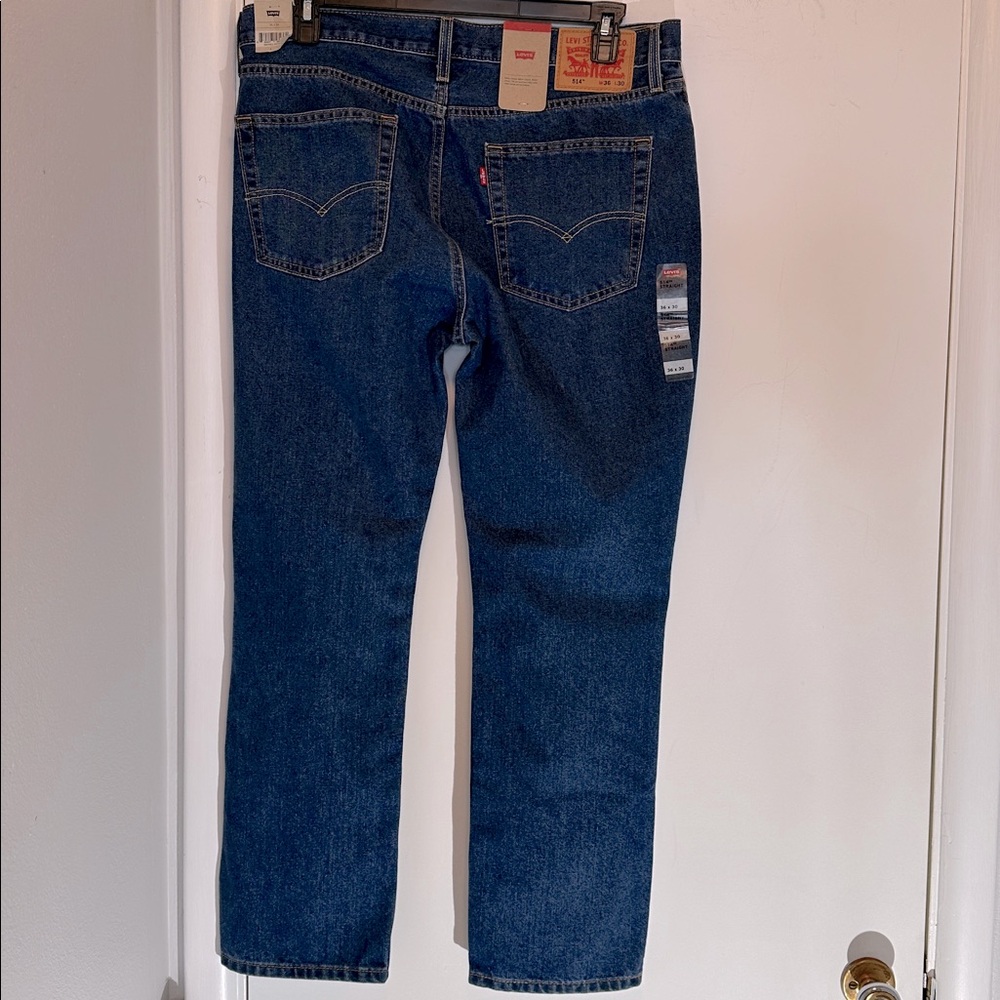 Levi’s 514 Straight Stretch Denim Jeans 36x30 NWT - Picture 7 of 14